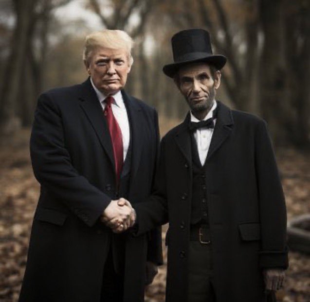 OleMurica's tweet image. Abe freed the Slaves.
Trump about to free the Slaves of the mind.
