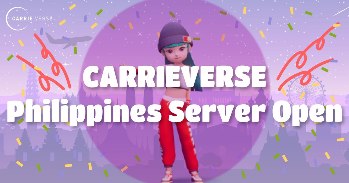 Philippines server is open now🎉🎉

Carrieverse has just opened up Philippines server and will continue to expand according to our roadmap.

See you in Carrieverse our Filippino friends.
Enter Carrieverse and enjoy your 2nd Life now!