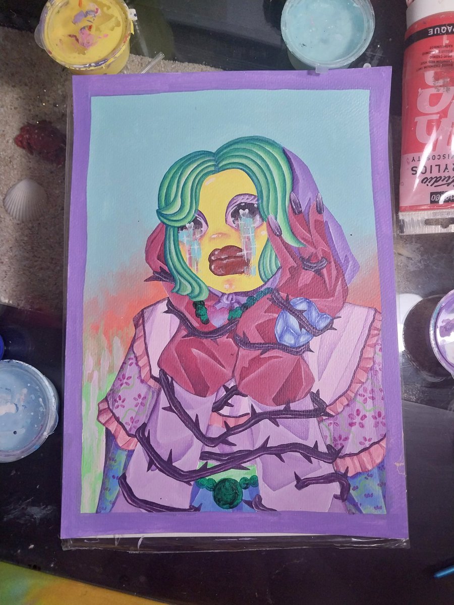 GM🌻
Looking great eh? So ready for the final touch! 
Coming soon for my upcoming series on <a href="/niftygateway/">Nifty Gateway Studio</a> with the title "Eternal Grief"

There will be 12 artwork for 12 months to see the process on how i dealing with my own grief and find a peace of mind as a portrait!