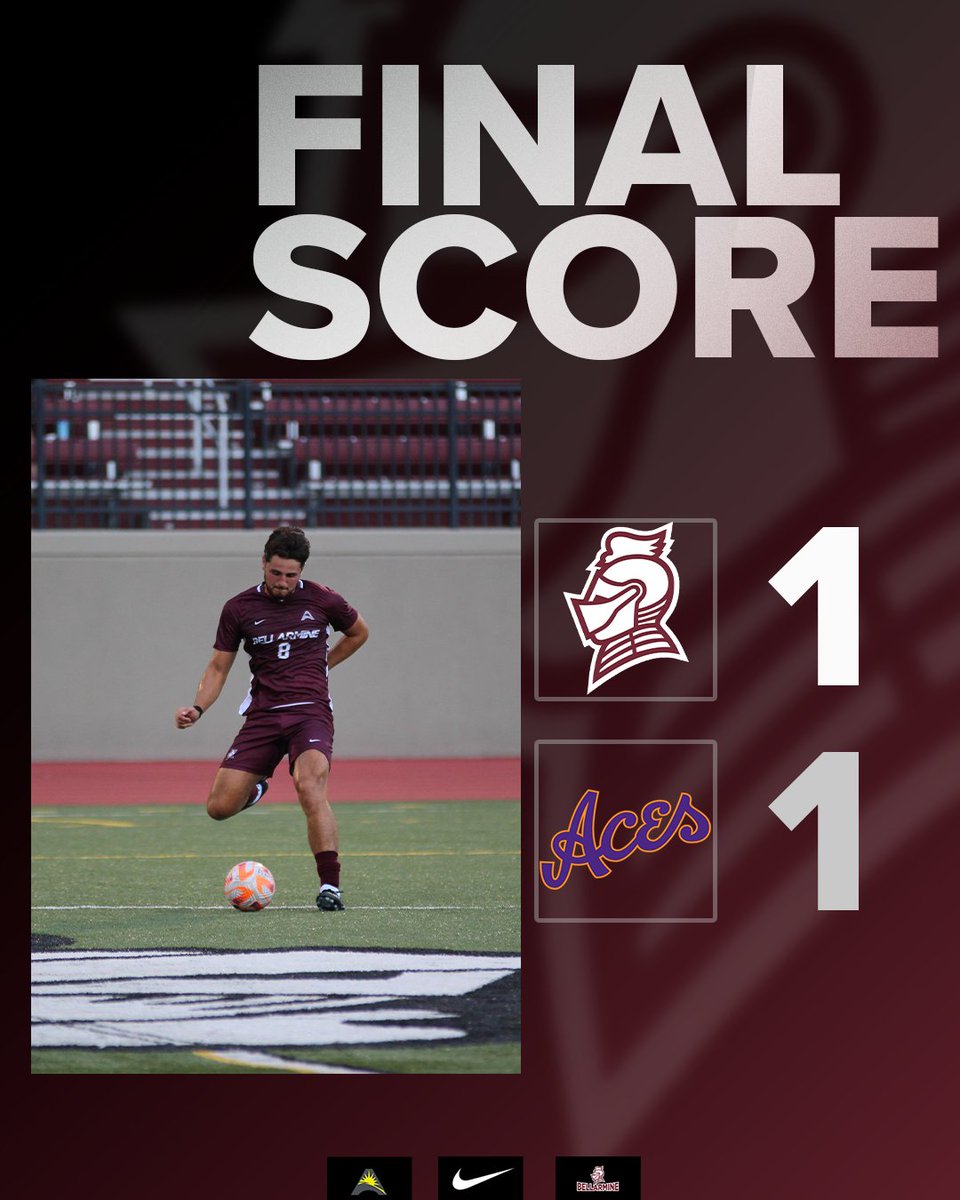 BUKnightsMSOC's tweet photo. Game 1 ends in a draw at 1. 

6 shots on goal by the Aces, 3 for the Knights.

5 saves for Matthew Brozovich. https://t.co/77qHnHO0Sx