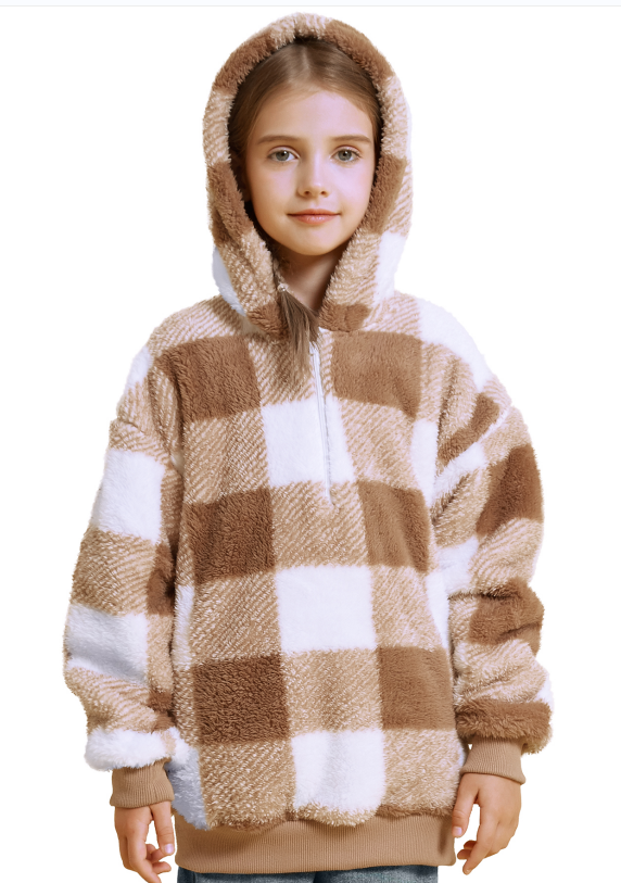 Dekomere's tweet photo. Little Beauty Girls Fashion Hoodies Kids Warm Plaid Sweatshirts 1/4 Zipper with Pockets Size 6-15Years
😍Was:$34.99    Now:$28.99+30%coupon
       The product join in the Amazon Vine.
👇
Link:https://t.co/jj8ov1gevt

#clothingstore #girlclothing #girlclothes https://t.co/Xn5AYgEF4C