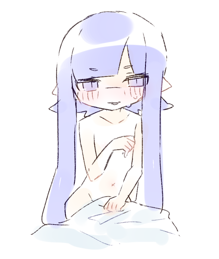 イカガール(スプラトゥーン) 「ぉ、おはようございます、、 」|VAZ🐺💙のイラスト