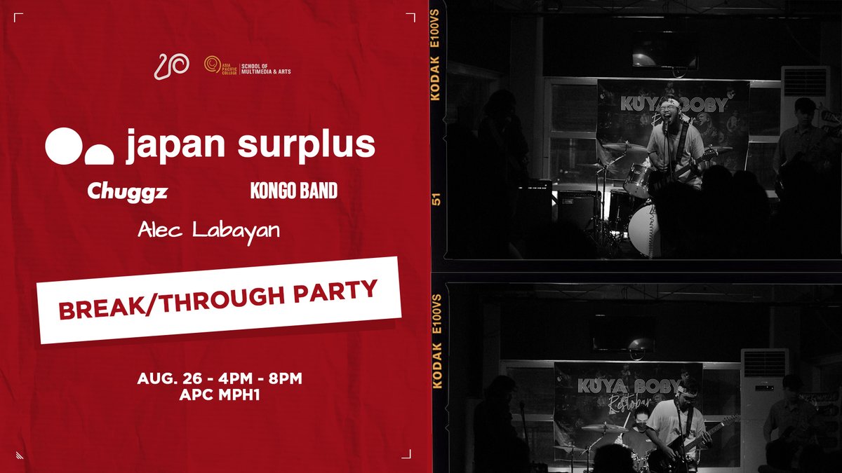 japansurplusz's tweet photo. heads up!
we will playing for our Alma Mater (Asia Pacific College) this saturday. with Chuggz, Alec Labayan and Kongo Band.
bring your friends, enemies, and family, π·
photo by: Alec Labayan
#APCRams
#japansurplus
#japansurplusworldwide https://t.co/Ikpejj2sEj