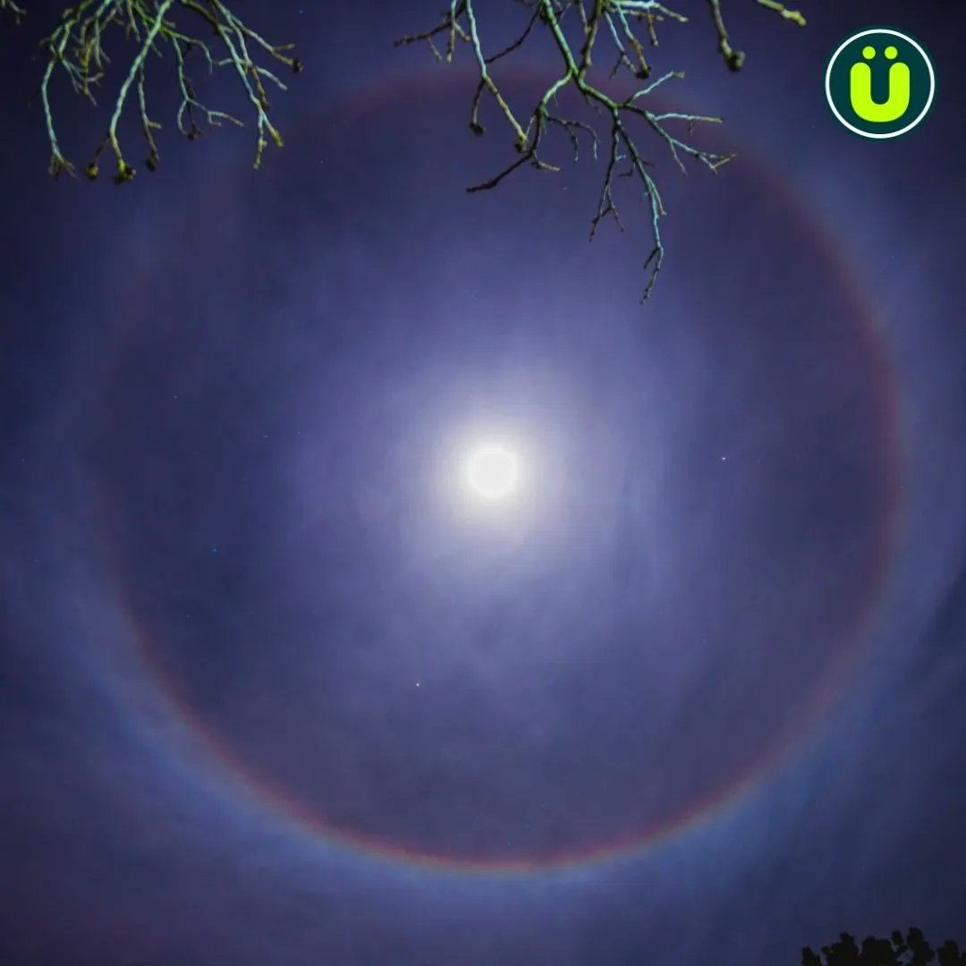 A 'moonbow' is a rainbow that occurs at night, image size:1080x1080