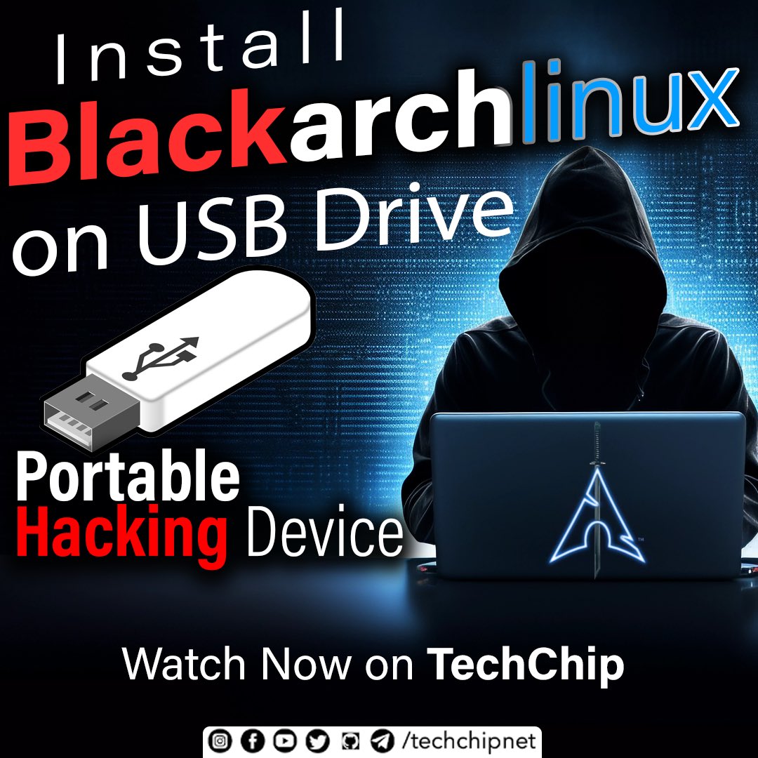 Fully loaded #BlackArch #Hacking USB Drive: Easiest Way to Install ...