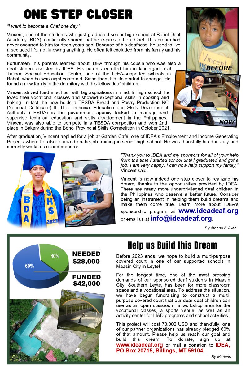 Our Newsletter for the Summer 2023 Issue is now available!

You can read it here. 📷 Kindly share! 📷📷
ideadeaf.org/december-2022-…

#newsletter #deafeducation #deafemployment #deafempowerment #Supportthedeaf #bohol #ChangingLives