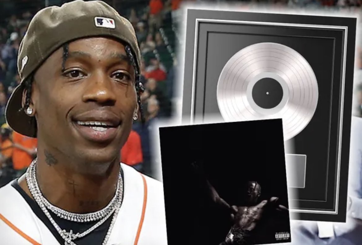 DailyLoud's tweet photo. UPDATE: Travis Scott's "Utopia" album is now platinum eligible, selling over 1,000,000 units in roughly a month 🎉💿 https://t.co/uZPN3BJgYZ