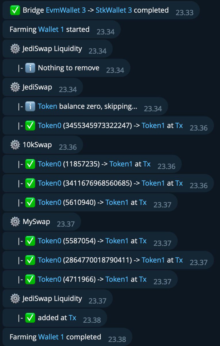 Doing some testing… 👀 

#Starknet coming soon