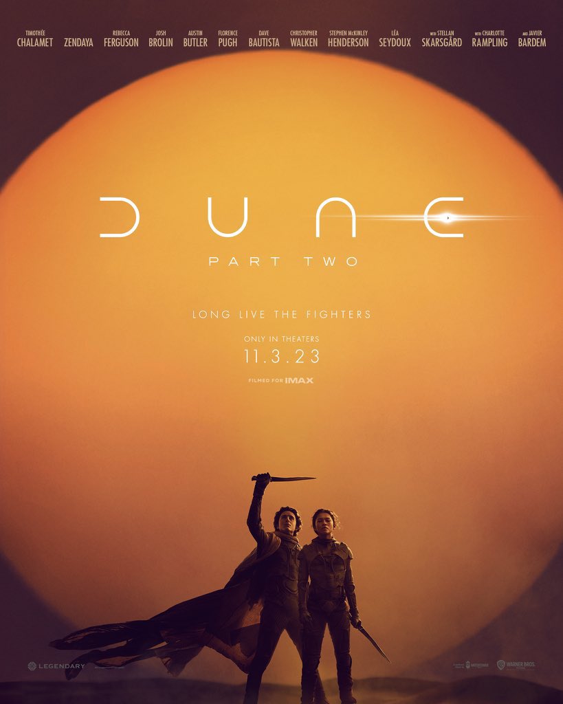 PopCrave's tweet photo. ‘Dune: Part Two’ has been delayed until March 14th, 2024. https://t.co/7CujiRSERb