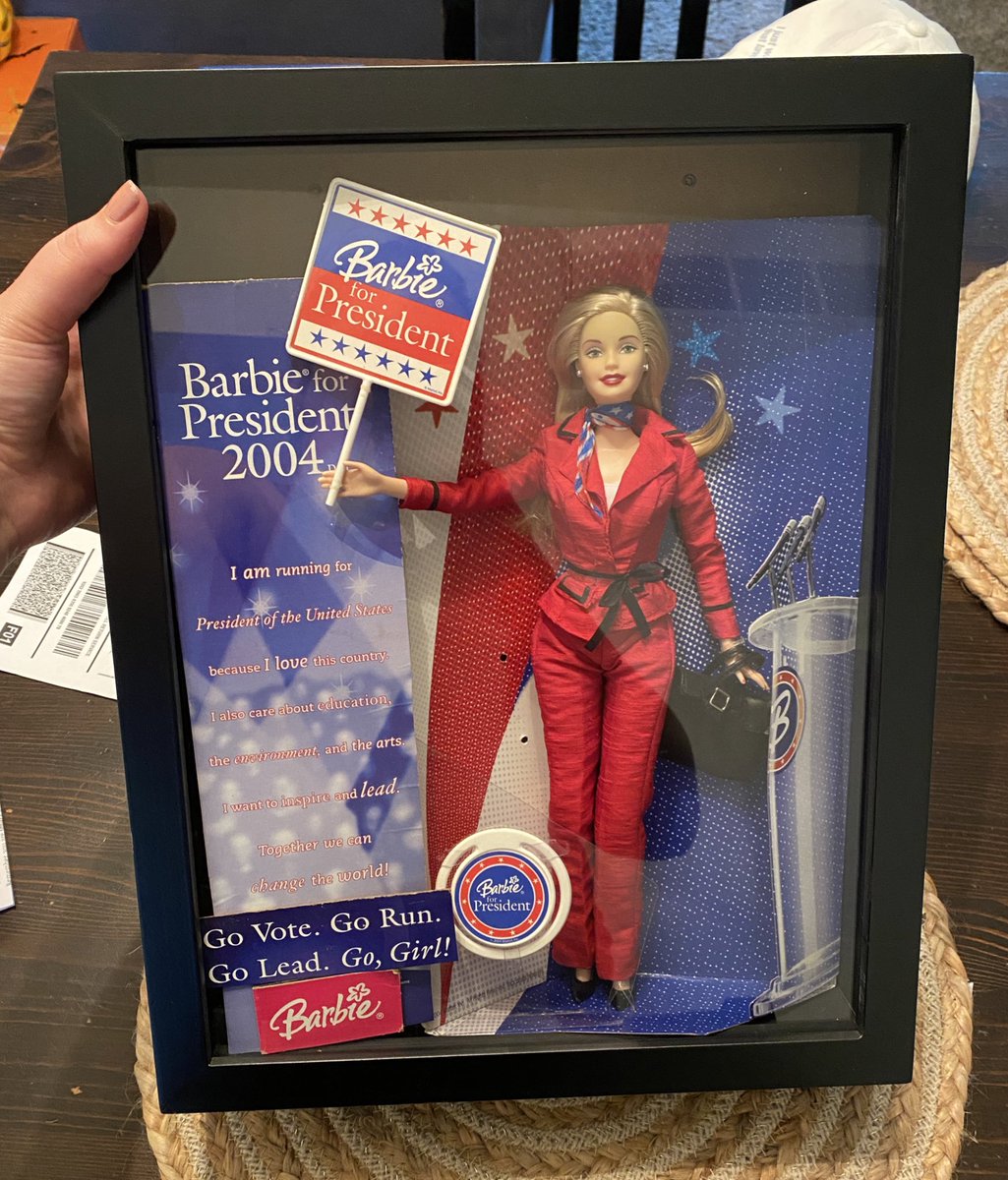 zoecrogers's tweet photo. The Barbie movie inspired me to find my own emotional support Barbie. Found this one on eBay and I’m obsessed with her 💙 https://t.co/jDAcbTBzgd