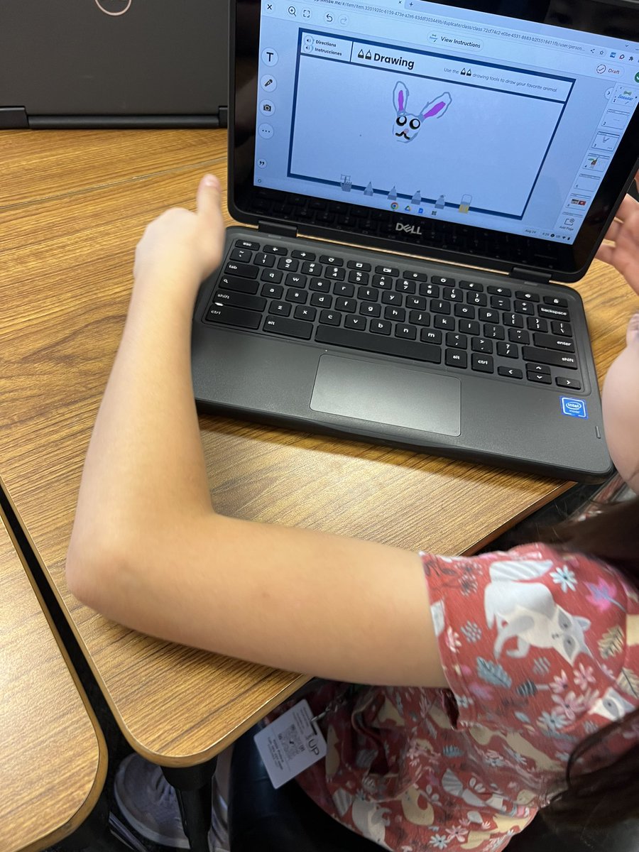 We had so much fun teaching 3rd graders at @KDEdragons all about @googlechrome Chromebooks & getting familiar w/ @Seesaw tools! #kisdelemtech #teachwithtech @kisdelemtech @katyisd @levinslearners @TeachinTechie @TechEXL