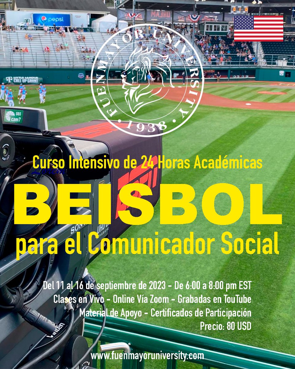 FuenmayorUniv's tweet photo. Inscripciones Abiertas - 80 USD… https://t.co/zO5BzS4zkN