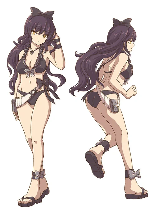 水着描きたくなったからちょっと考えた #RWBY