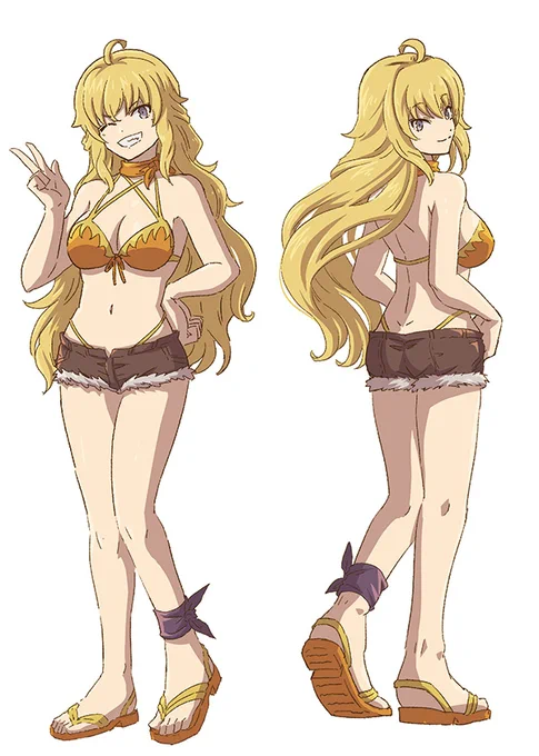水着描きたくなったからちょっと考えた #RWBY