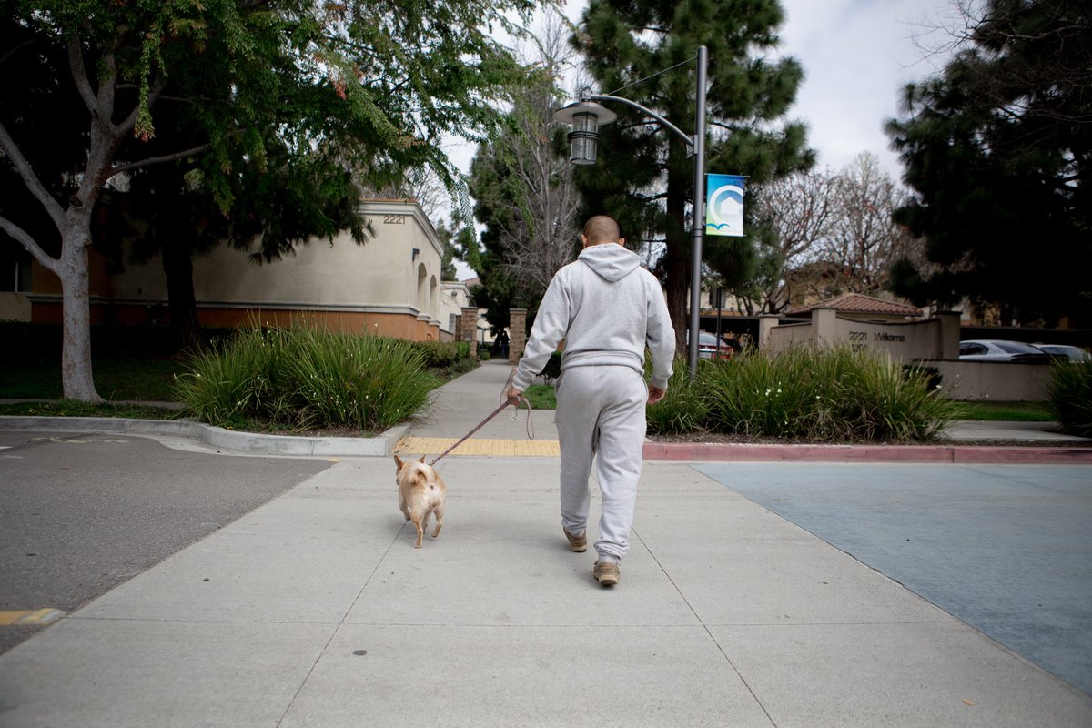 LongBeachCity's tweet photo. Just five months ago, Polin and his pet Melfina were unhoused and living in a tent. They have now moved into permanent housing for the first time in nearly three years and Polin has turned his life around. π° Read the full #insidelb story here π https://t.co/9e08KOQTWF https://t.co/q1LUSOkQmK