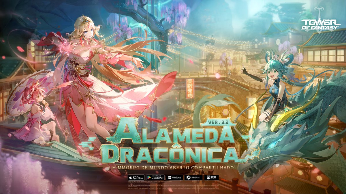 ToF_BR's tweet image. #TowerofFantasy ⚔ Nova versão 3.2 Sopro do Dragão 🎋

Trovoado, uma cidade escondida nas montanhas, é um habitat natural repleto de criaturas exóticas e raras. Ela também tem o centro de comércio mais movimentado!

A nova versão chegará em breve, em 5 de setembro! 🎉

#Set5