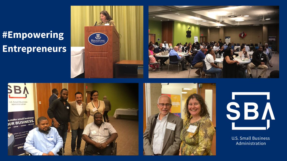 SBA_Connecticut's tweet photo. SBA's @Sylina8 working with @CTSBDC, @SCORE and many others to bring valuable resources to our #blackbusinesses and celebrating 🎉#NationalBlackBusinessMonth with @joeganim, 
@JohnNtonta, @FabianNumbi, @JNyandue &amp; @JoeErcolano 
@SBA_NewEngland https://t.co/QaTCr4AevO