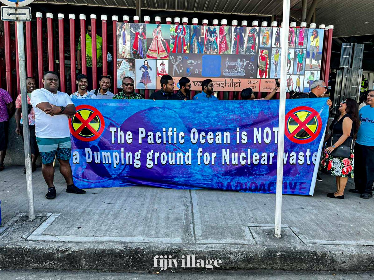 fijivillage's tweet photo. ☢️ Fukushima protest march | 25/8/23
#fyp #fiji #FukushimaNuclearWasteWater https://t.co/zHvjem9wTD