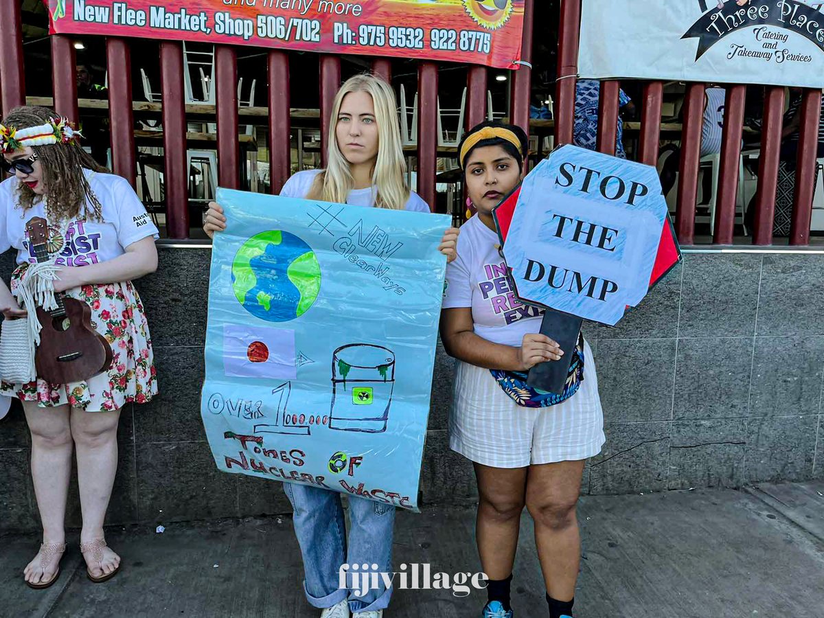 fijivillage's tweet photo. ☢️ Fukushima protest march | 25/8/23
#fyp #fiji #FukushimaNuclearWasteWater https://t.co/zHvjem9wTD