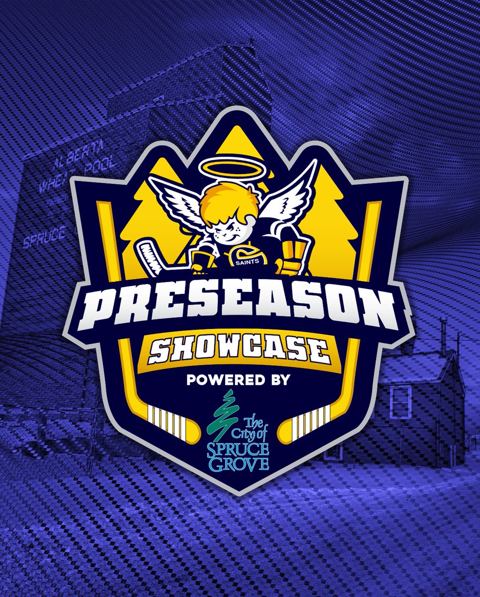 We are proud to announce the Saints Preseason Showcase powered by the <a href="/citysprucegrove/">City of Spruce Grove</a>!

All the action takes place one week from today with 6 games over 3 days at the Grant Fuhr Arena!

#AJHL | #SaintsNation
