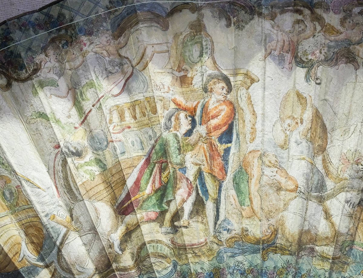 Have you seen anything in our collection you wanted to learn more about? You can do this through our online collection database! We have photos and detailed descriptions of every item, such as this folding fan depicting La Salle's expedition to Texas at thebryanmuseum.pastperfectonline.com