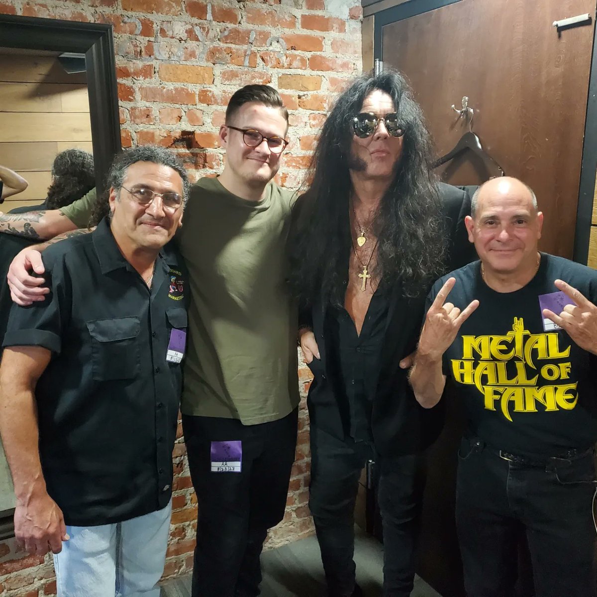 Great to see my old friend @OfficialYJM @TheParamountNY last night with Pat from @metalhall_fame and Patrick from @MLG_Rocks hard to believe he's one of our longest running artists for radio promotion since 1990 when I was a label guy. @PolygramRecords