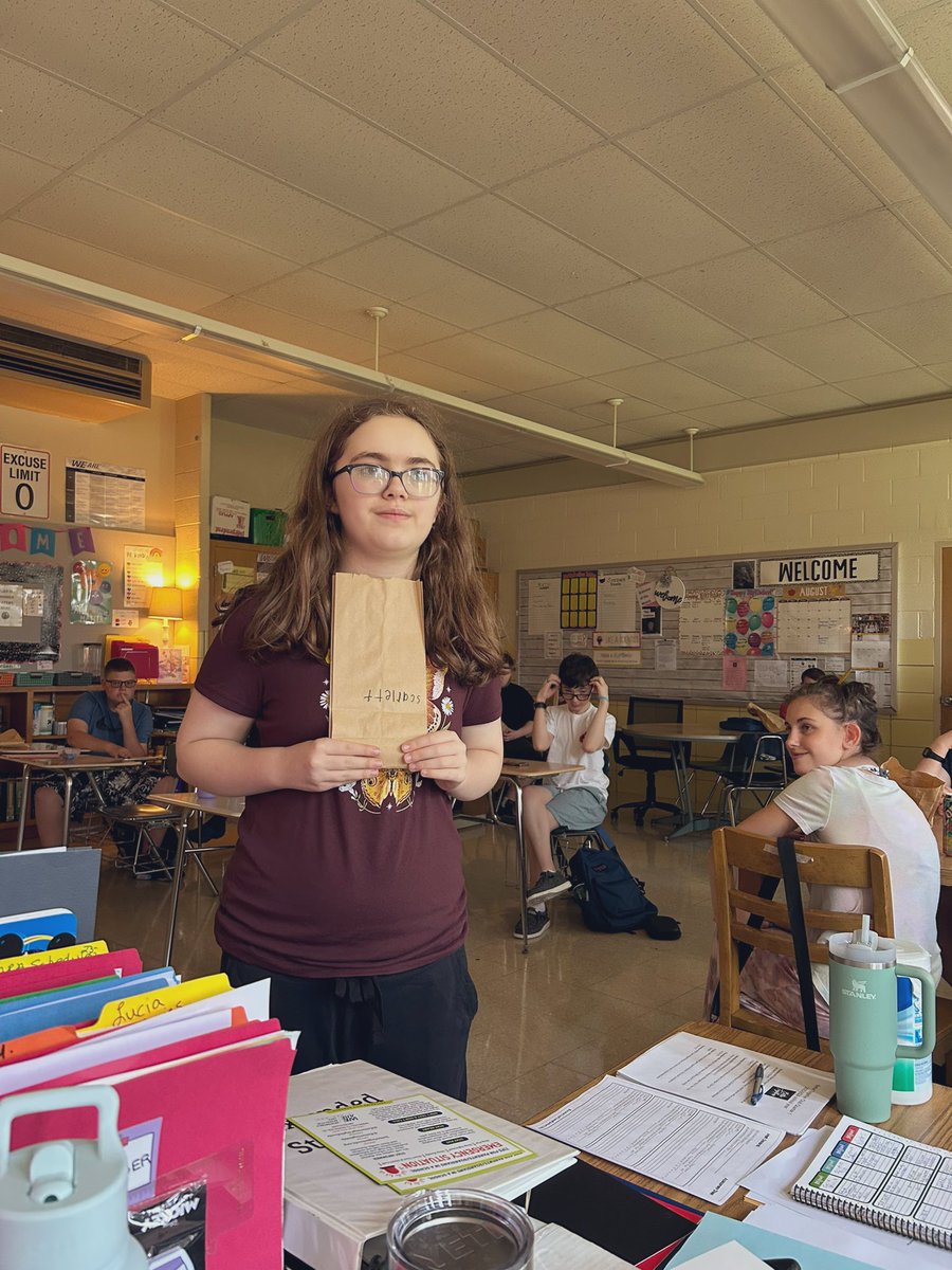 FHSchibs's tweet photo. My students got to know each other in Social Skills this week.  They taught us about all of their favorite things. They learned what they had in common and what new things they would like to try. 
Building a classroom community…💙

#wearefirebirds https://t.co/QI0PXVEwkt