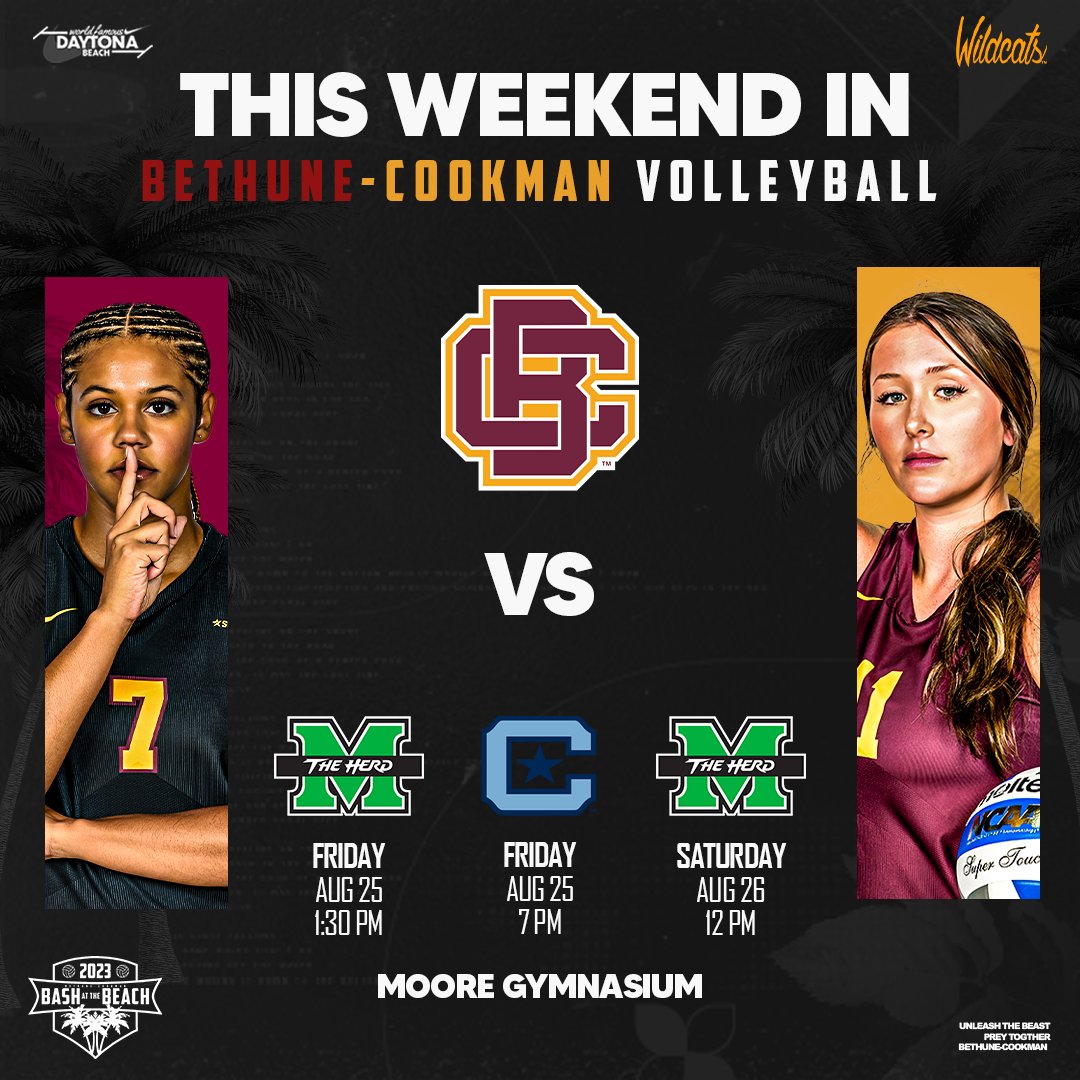 BCUvolleyball's tweet image. BASH AT THE BEACH!

Here's what's on deck for our FIRST weekend of the season!

Come catch us at Moore Gymnasium!

#𝙃𝙖𝙞𝙡𝙒𝙞𝙡𝙙𝙘𝙖𝙩𝙨 | #𝙋𝙧𝙚𝙮𝙏𝙤𝙜𝙚𝙩𝙝𝙚𝙧