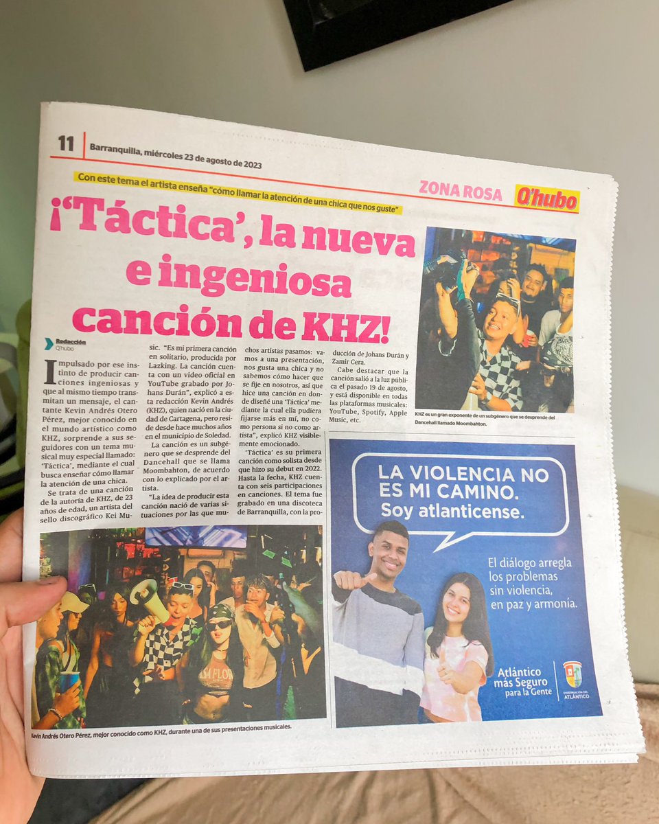 itskhz's tweet photo. SALIMOS EN EL PERIÓDICO MI GENTE 😭😭❤️ https://t.co/44Y14xueB4