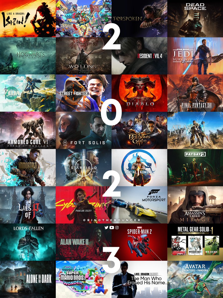 2023 in Gaming will go down in the history books as one of the richest years in gaming for all platforms🚀

Upcoming🔥

✅Armored Core VI: August 25
✅Baldur’s Gate 3: Sept 6 (PS5)
✅Starfield: Sept 6
✅The Crew Motorfest: Sept 14
✅Mortal Kombat 1: Sept 19
✅Lies of P: Sept 19