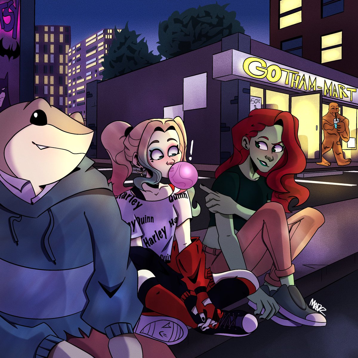 madzzzz_'s tweet photo. If the squad isn’t back together by the end of s4 I’ll cry #HarleyQuinnS4 #HarleyQuinn #hbomax #dc #dcshow #fanart #fanartist #dcfanart https://t.co/82zaxE0TxP