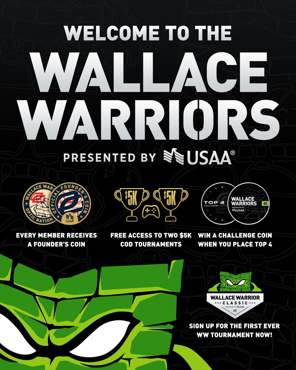 Firm handshakes to <a href="/OpTic/">OpTic</a> on launching their Military Appreciation Program “Wallace Warriors”! 🇺🇸

They partnered with <a href="/USAA/">USAA</a> to offer U.S. #Military Members and #Veterans a free OpTic Nation Gold Membership, challenge coin, access to COD tournaments, &amp; more!

Sign up: