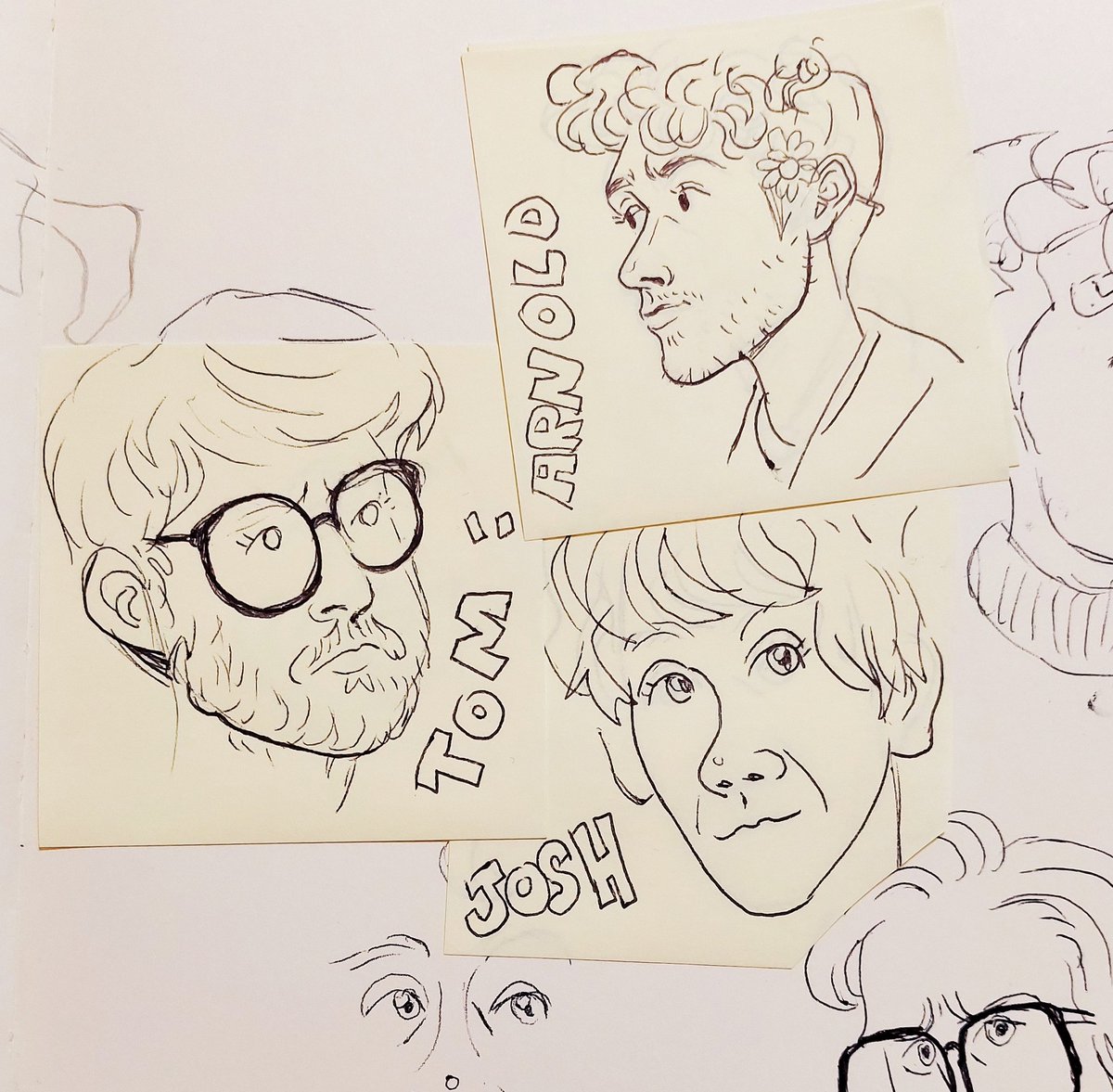 Rewatched one of my fav shows "please like me" and had to sketch some of the characters ✨