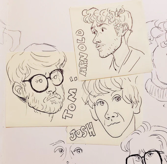 Rewatched one of my fav shows "please like me" and had to sketch some of the characters 