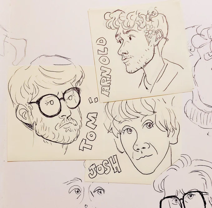 Rewatched one of my fav shows "please like me" and had to sketch some of the characters ✨