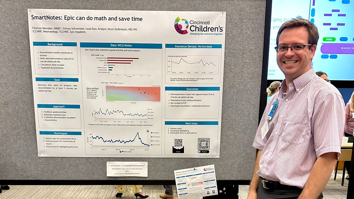 CincyKidsNeo's tweet photo. Exciting day @CincyChildrens! The Improvement Expo was back since 2019, showcasing the hospital's incredible improvement efforts. KUDOS to our Neo teams for their standout booths: SmartNotes: Epic can do math &amp; save time, &amp; Every Drop Counts: Elevating Human Milk in the NICU.👏 https://t.co/LGPU6WOvkn
