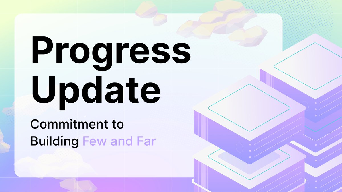 Few and Far Web3 & NFT Platform 🏝️ (@fewandfarnft) on Twitter photo Hi Few and Far Community–
Here's a progress update on our platform development and commitment to building Few and Far–and next steps to launching FAR Token.
If you have any questions, don't hesitate to reach out to us 👉 contact@fewfar.com
medium.com/few-and-far/pr… Hi Few and Far Community–
Here's a progress update on our platform development and commitment to building Few and Far–and next steps to launching FAR Token.
If you have any questions, don't hesitate to reach out to us 👉 contact@fewfar.com
medium.com/few-and-far/pr…