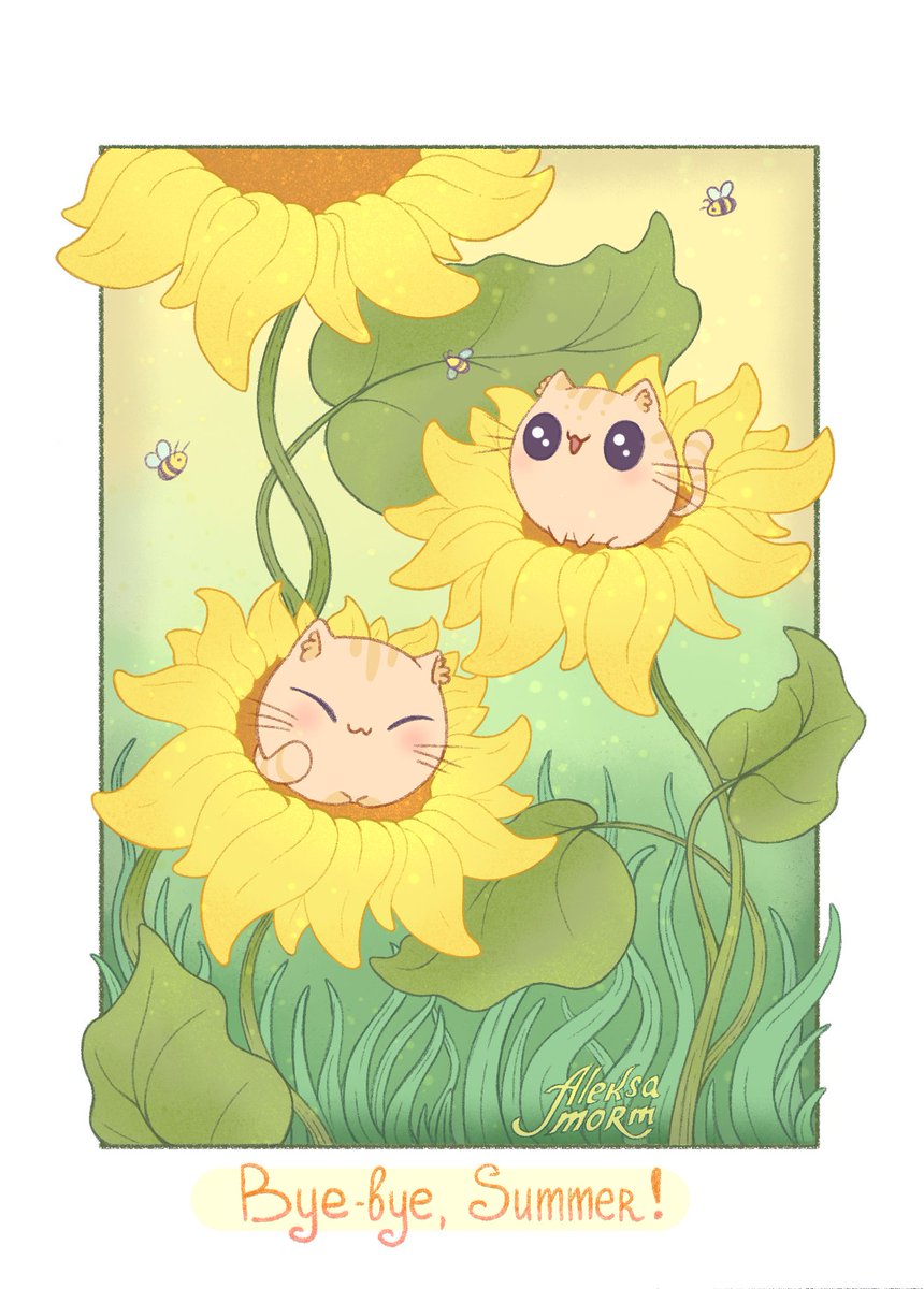 AleksaMorm's tweet photo. If you're looking for someone who doesn't like summer, you've found it! So I'm ready to cheerfully say, "Bye-bye, summer!"😌
And how do you like this time of year?
#drawing #ArtistOnTwitter #cat https://t.co/nHI96AdHPs