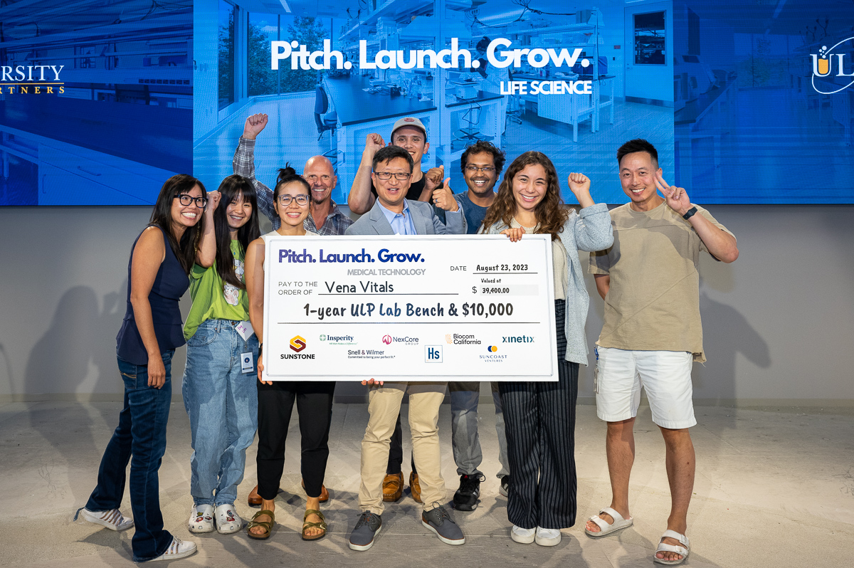 ulpirvine's tweet photo. 👏 Applause for @VenaVitals and CytoRecovery, Inc. 🏆 Your innovation and hard work have triumphed in the competitive Pitch. Launch. Grow. 2023🥂🌱 Keep inspiring us with passion, dedication, and determination. Congratulations on this well-deserved win! https://t.co/xXgdrf6HtO
