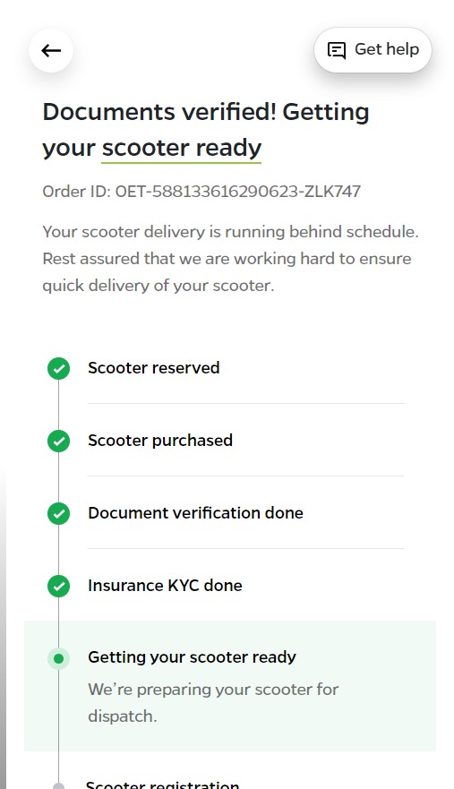 PruthiArpan's tweet photo. Dear @OlaElectric @bhash @ola_supports 
I purchased your #OLA S1 Air Scooter, On 27 july it showed 15 Aug and then 23 Aug for delivery as you can see in the SS. I called several times your customer support but they said we have no idea about this when you will receive scooter. https://t.co/6JgukrBQB2