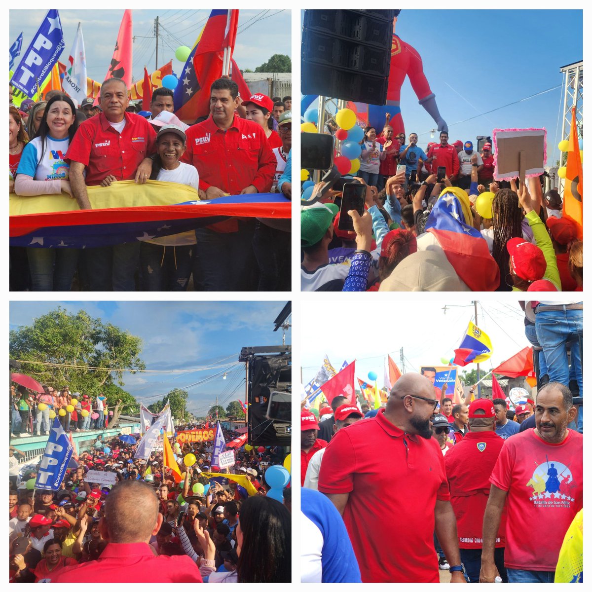 Roy_PsuvOficial's tweet photo. #CiudadGuayana Que amor por un legado! Que compromiso y entrega! Cuánto te amamos Vista al Sol, parroquia invicta de nuestra Guayana, tu fuerza es la guía para seguir navegando en los mares de la victoria! Gracias totales!!! @NicolasMaduro @amarcanopsuv @OviedoPSUV @alexroca1 https://t.co/TwzLfeqClZ