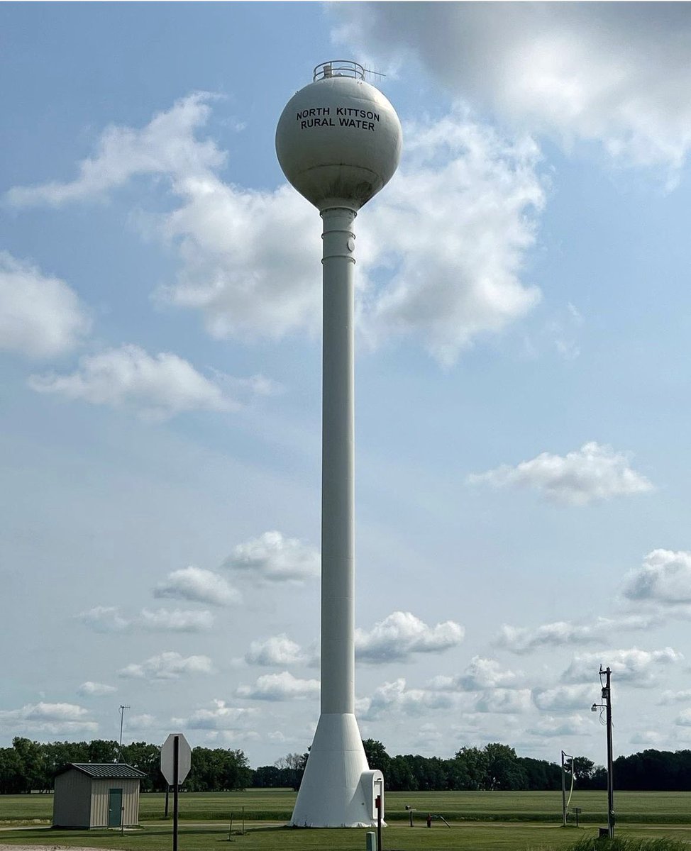 North Kittson Rural Water tower near Humboldt #Minnesota — July 2023