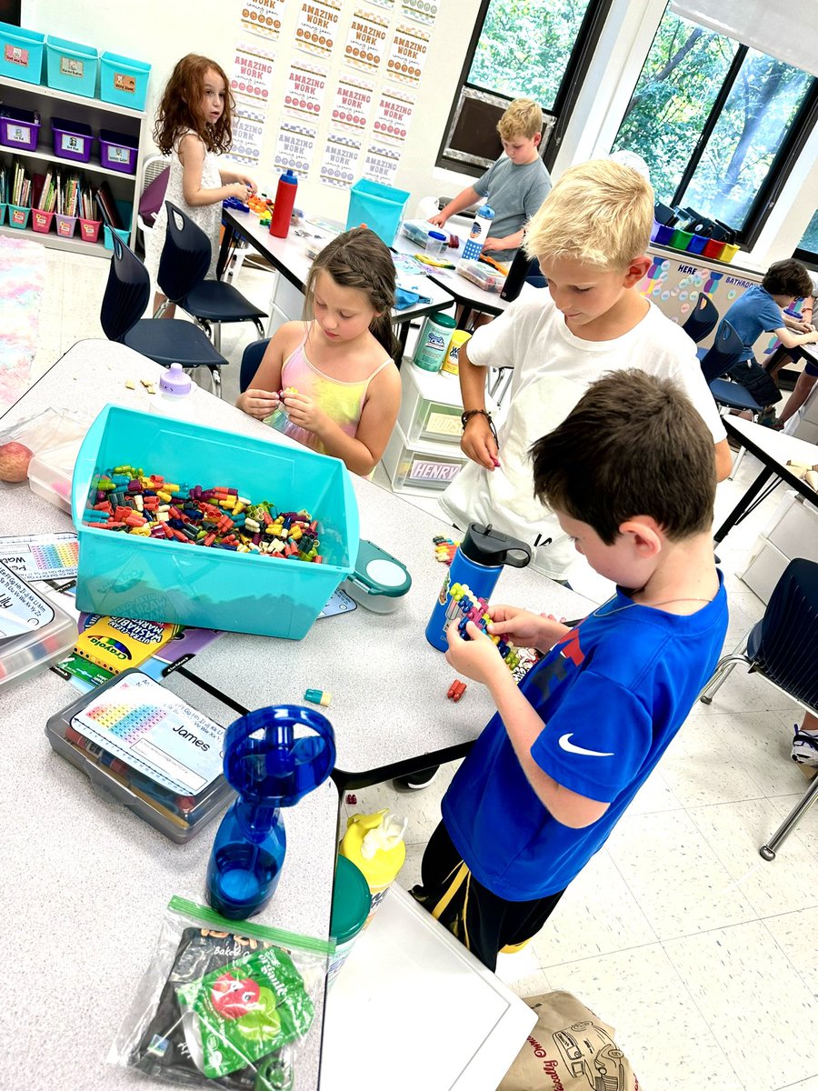 Ms_Seefeldt's tweet photo. We had so much fun exploring our morning STEM bins and learning how to safely and appropriately use them. We even beat the timer when it was time to clean up! #112leads @IndianTrailScho https://t.co/ih9HkDhoYr