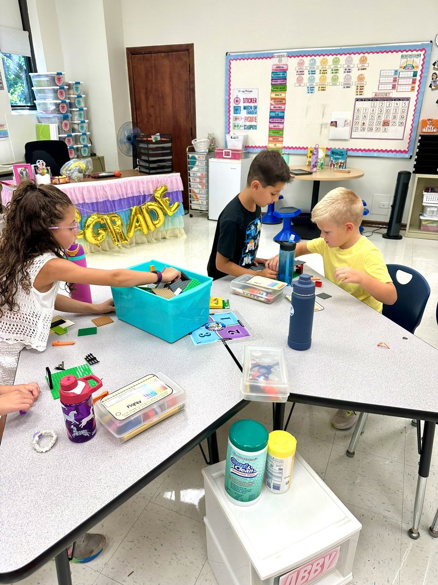 Ms_Seefeldt's tweet photo. We had so much fun exploring our morning STEM bins and learning how to safely and appropriately use them. We even beat the timer when it was time to clean up! #112leads @IndianTrailScho https://t.co/ih9HkDhoYr