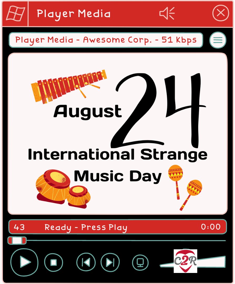 Today is International Strange Music Day! This day encourages exploring unique and unfamiliar music it started as a way to broaden musical horizons and has evolved into a global movement.
Learn music at Care2Rock.com 
#StrangeMusicDay   #MusicalInnovation #Music