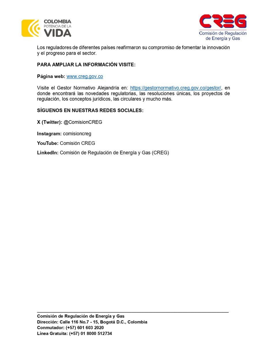 comisioncreg's tweet photo. Boletín. Con éxito culminó la Asamblea General de la Asociación Iberoamericana de Entidades Reguladoras de la Energía @ARIAEorg en el Foro Mundial de Regulación, bajo el liderazgo de Jose Fernando Prada R, director de la CREG @OSINERGMIN #WFER #wferperu2023 #Perú #ForoMundial https://t.co/VUOCy1ugDB