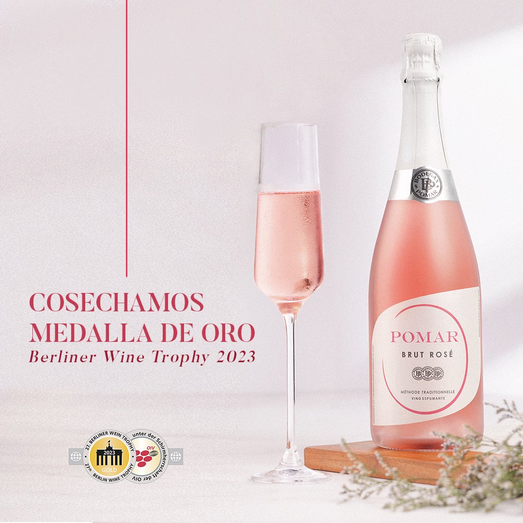 Desde <a href="/EmpresasPolar/">Empresas Polar</a> y Bodegas Pomar les compartimos con mucho orgullo, que nuestro Pomar Brut Rosé ha sido ganador de medalla de oro en el concurso Berliner Wine Trophy, alcanzando el reconocimiento entre los más de 6 mil vinos participantes.