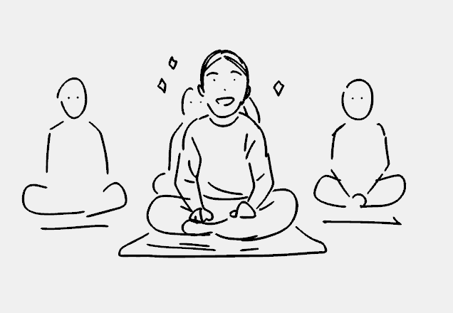 I had my first instructor led yoga session at work today 