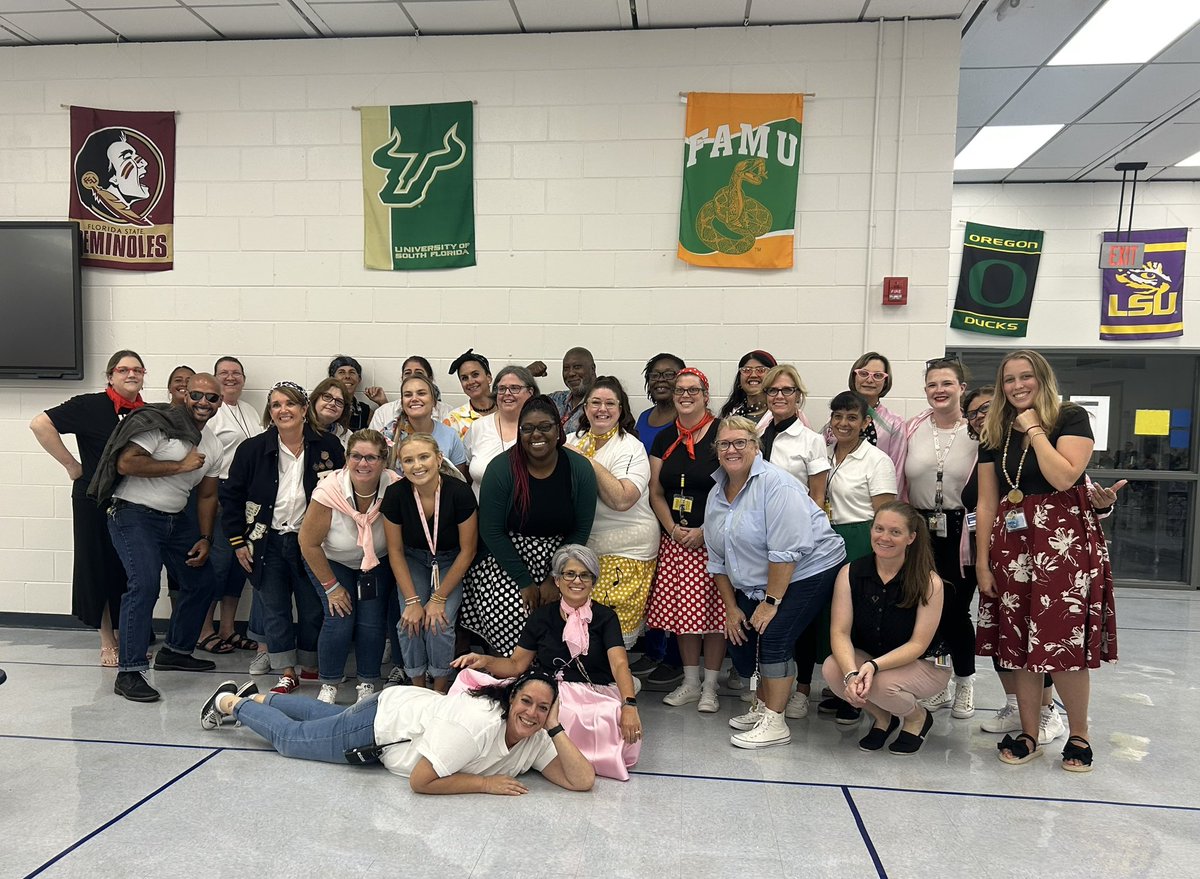 McDonald staff participated in a fun throwback Thursday today! 50s sock hop theme! <a href="/HillsboroughSch/">Hillsborough Schools</a> <a href="/TransformHCPS/">HCPS Transformation Network</a>