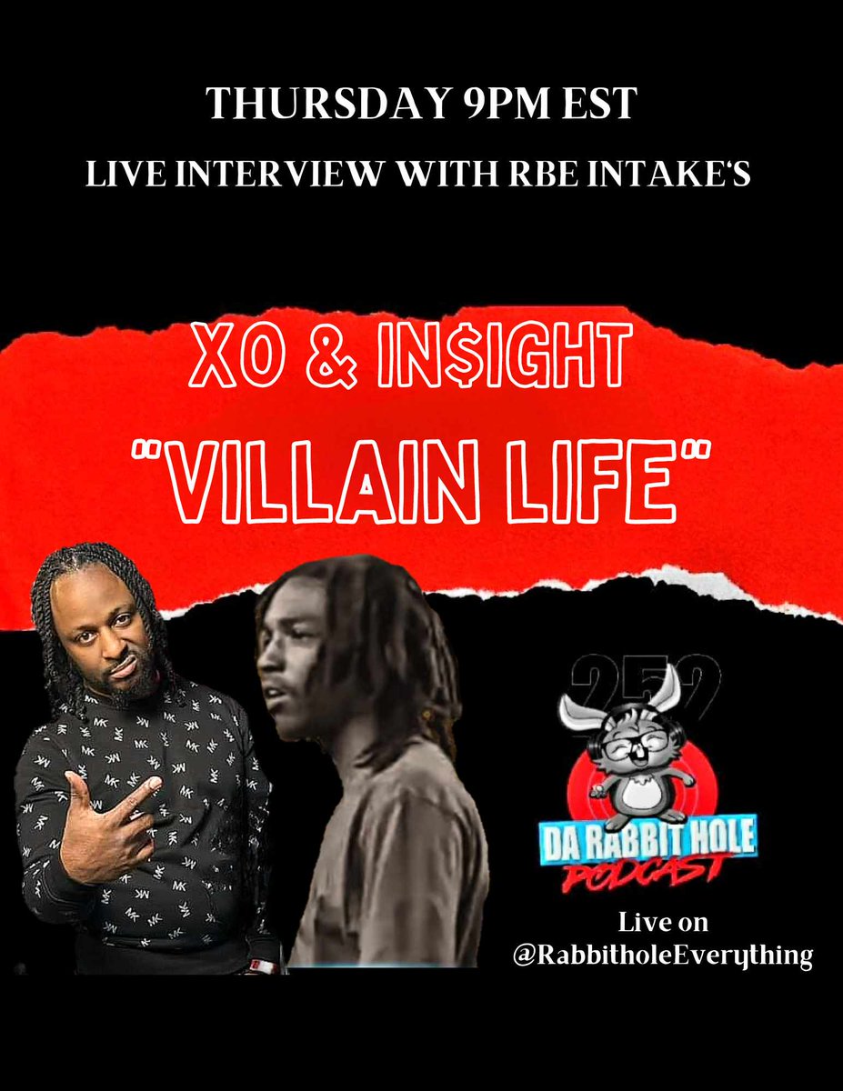 Carolina_Scoot's tweet photo. @villainlifexo @VL_Sight Tonight Live from da da da da da @Da_RabbitHole podcast! #tapin #RHE #RBE #BIGVILL #INTAKE #CarolinaShit https://t.co/Da3nBAMrXW